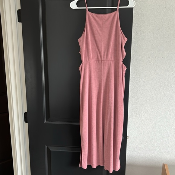 💋💋SUPER CUTE TOPSHOP PINK MIDI DRESS - Picture 2 of 4